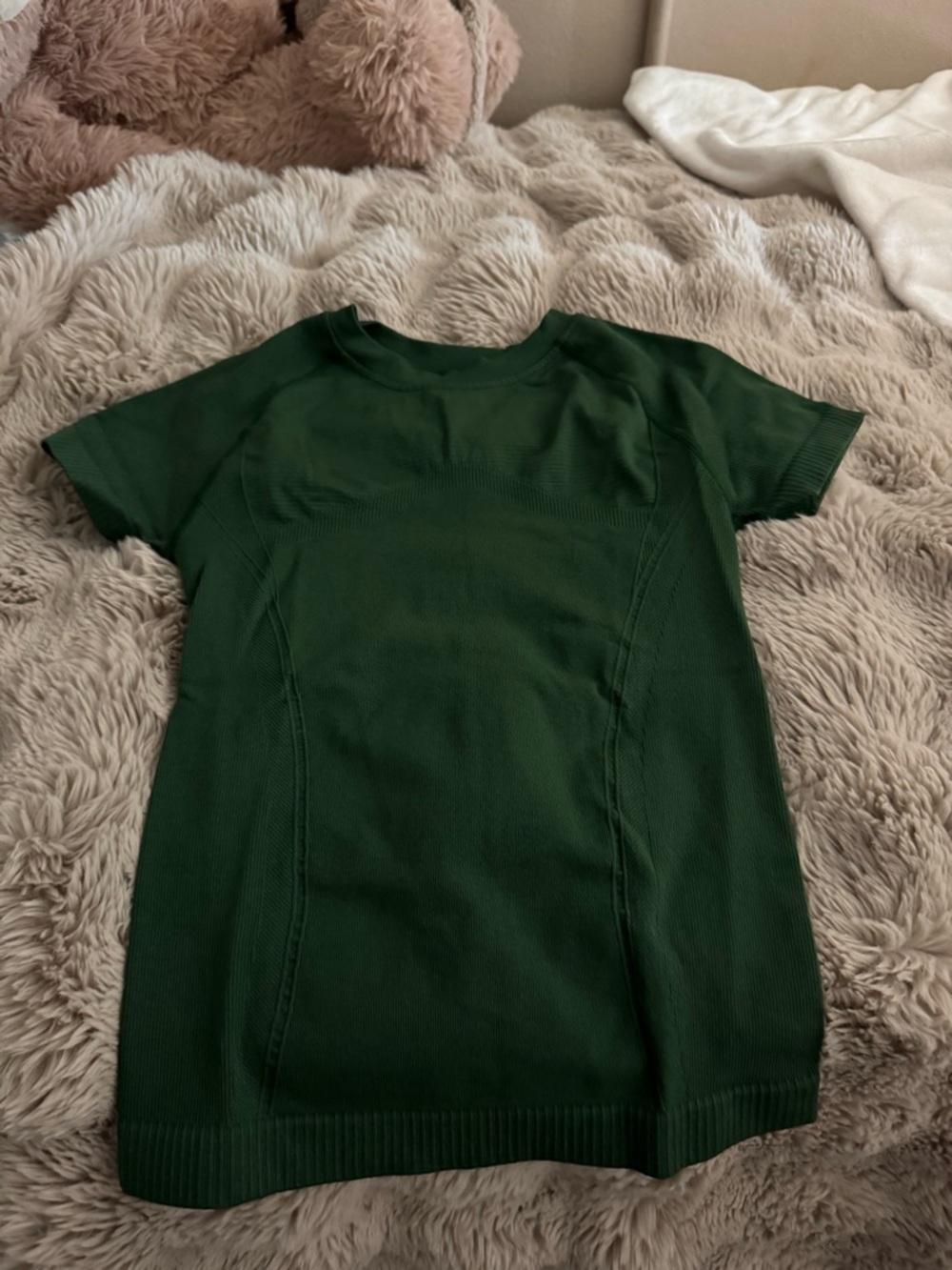 Amazon Dark Green Short Sleeve Knit Top